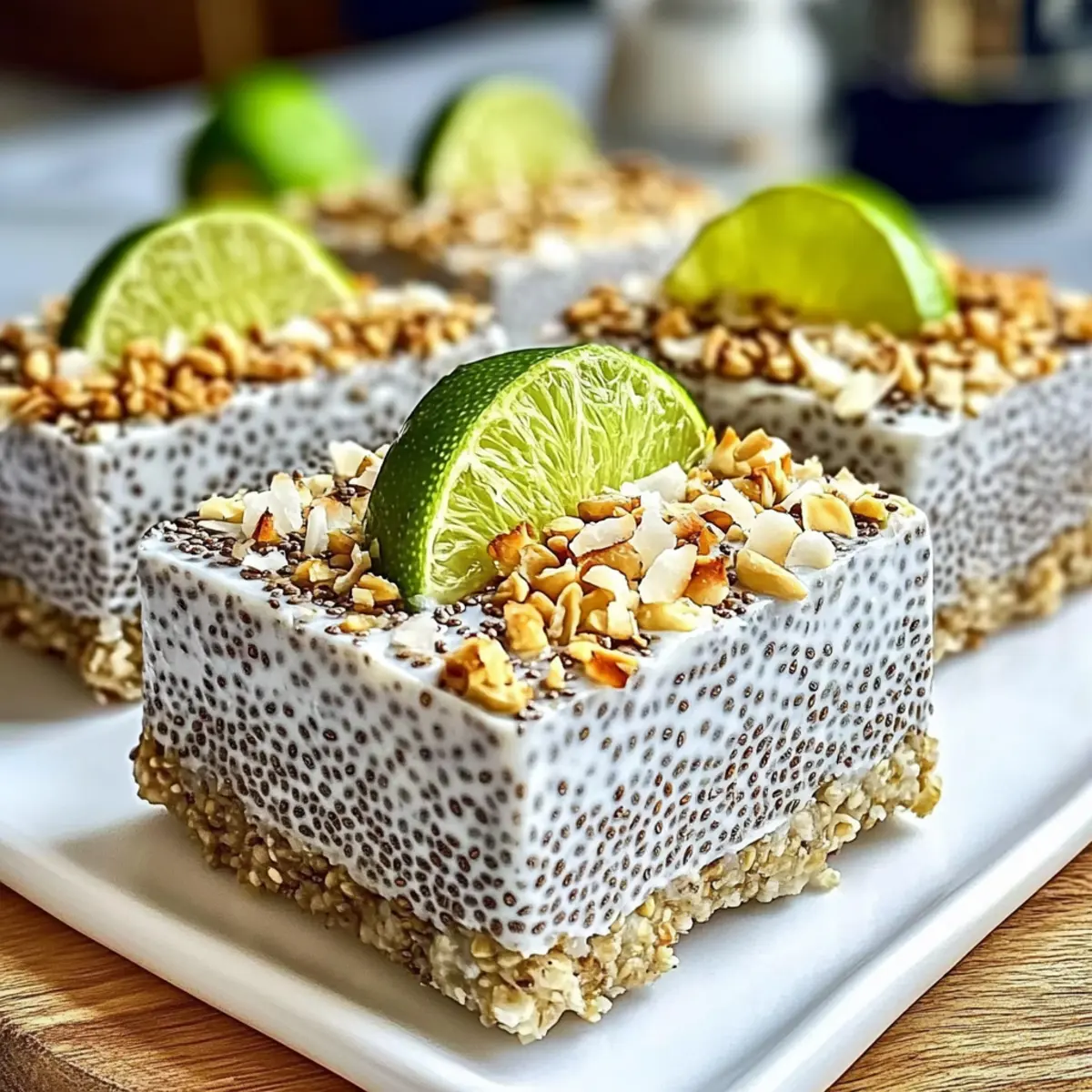 No-Bake Chia Pudding Bars