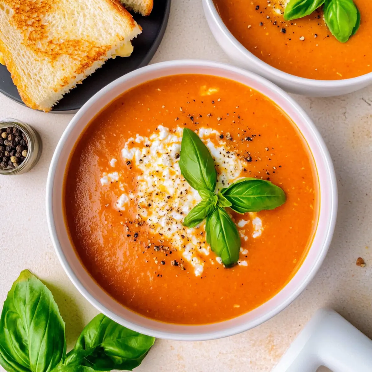 Creamy Tomato Soup with Protein-Packed Cottage Cheese 5 Tomato Soup