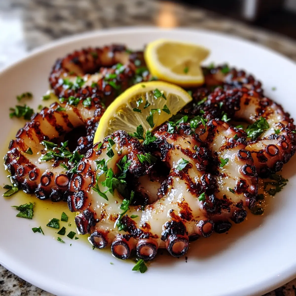 Tender Grilled Octopus
