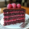Raspberry Truffle Cake