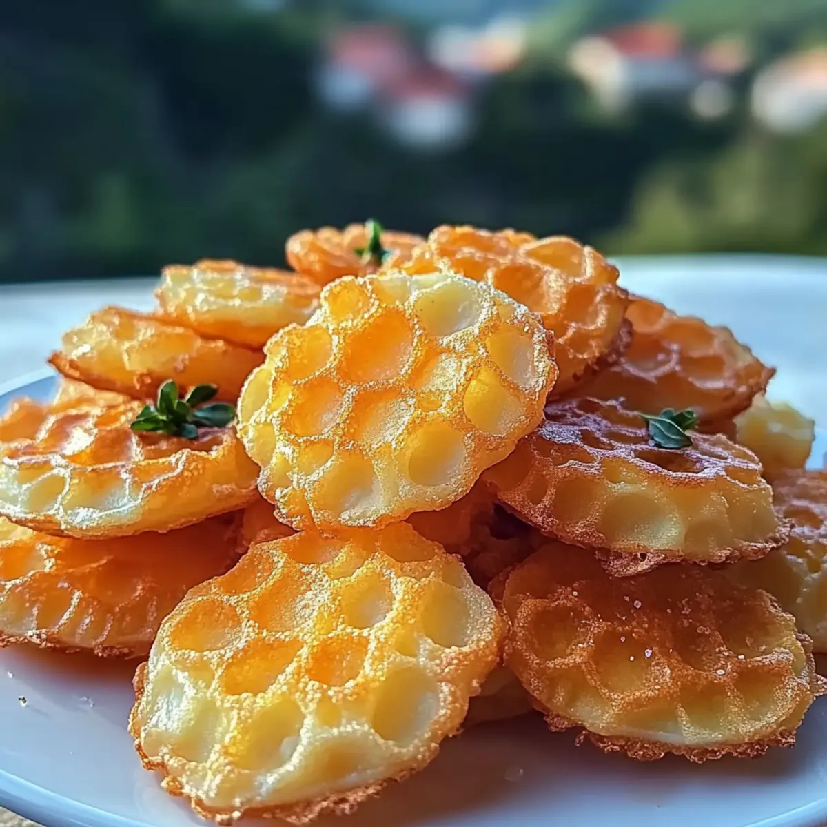 Crispy Cottage Cheese Chips