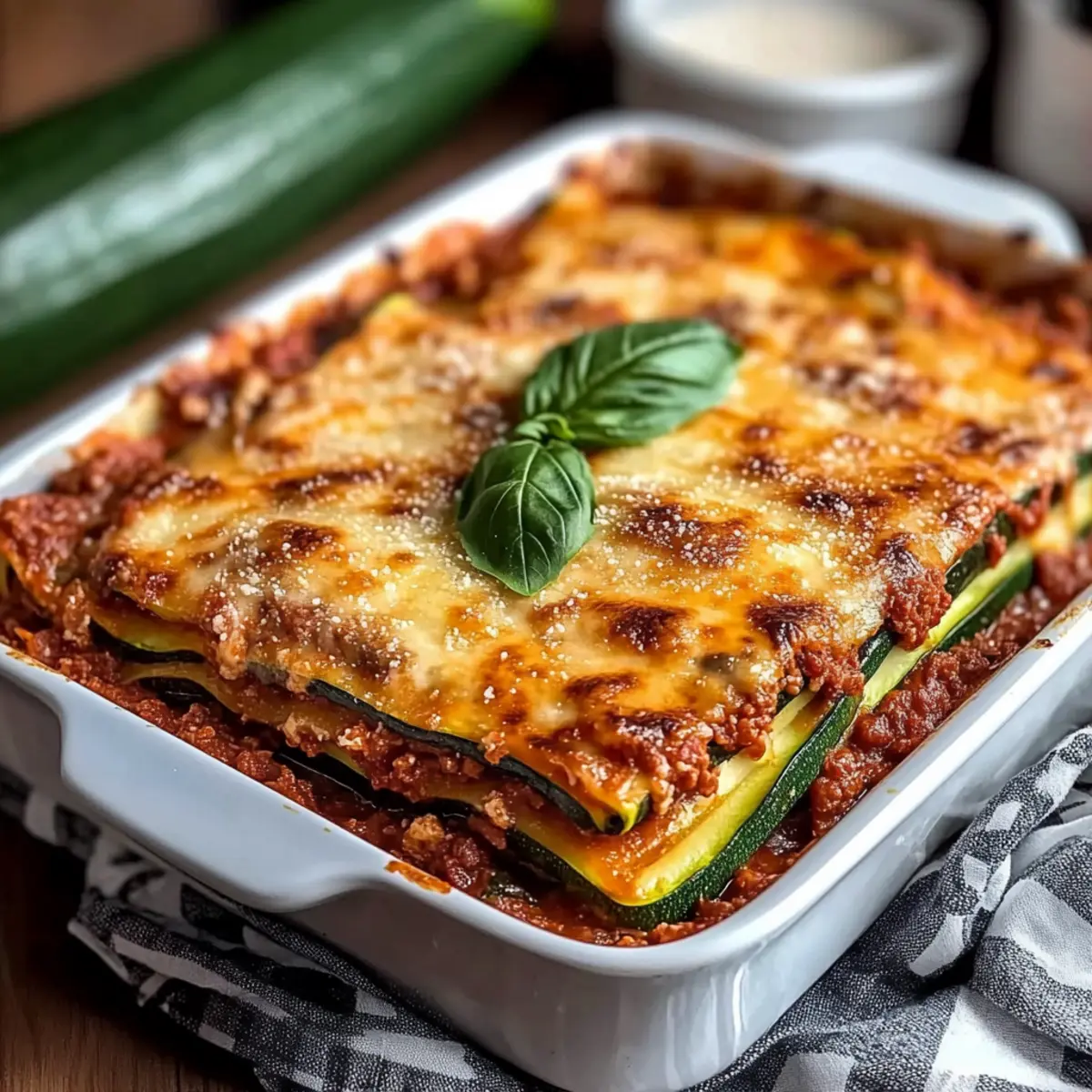 Zucchini Lasagna