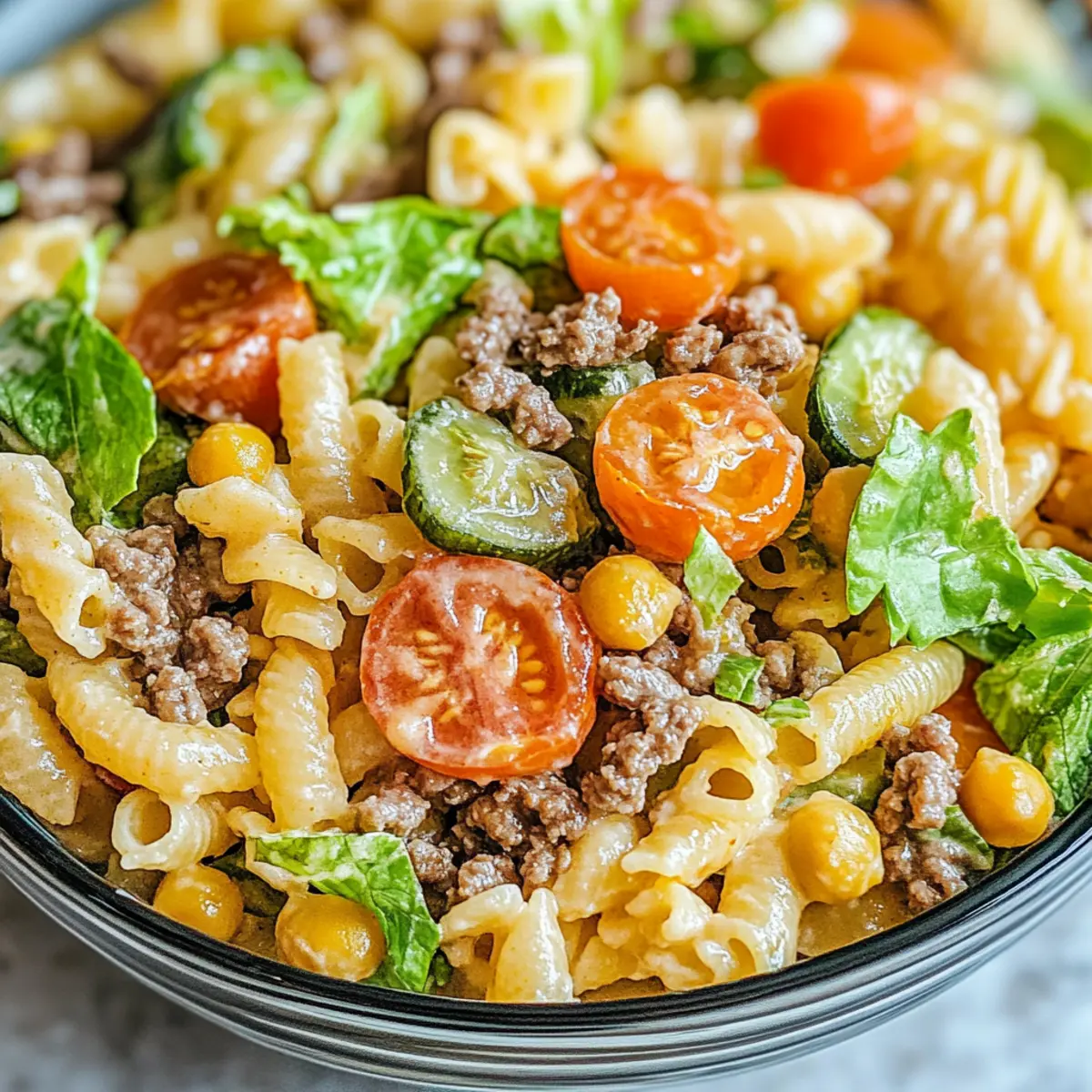 Big Mac Pasta Salad