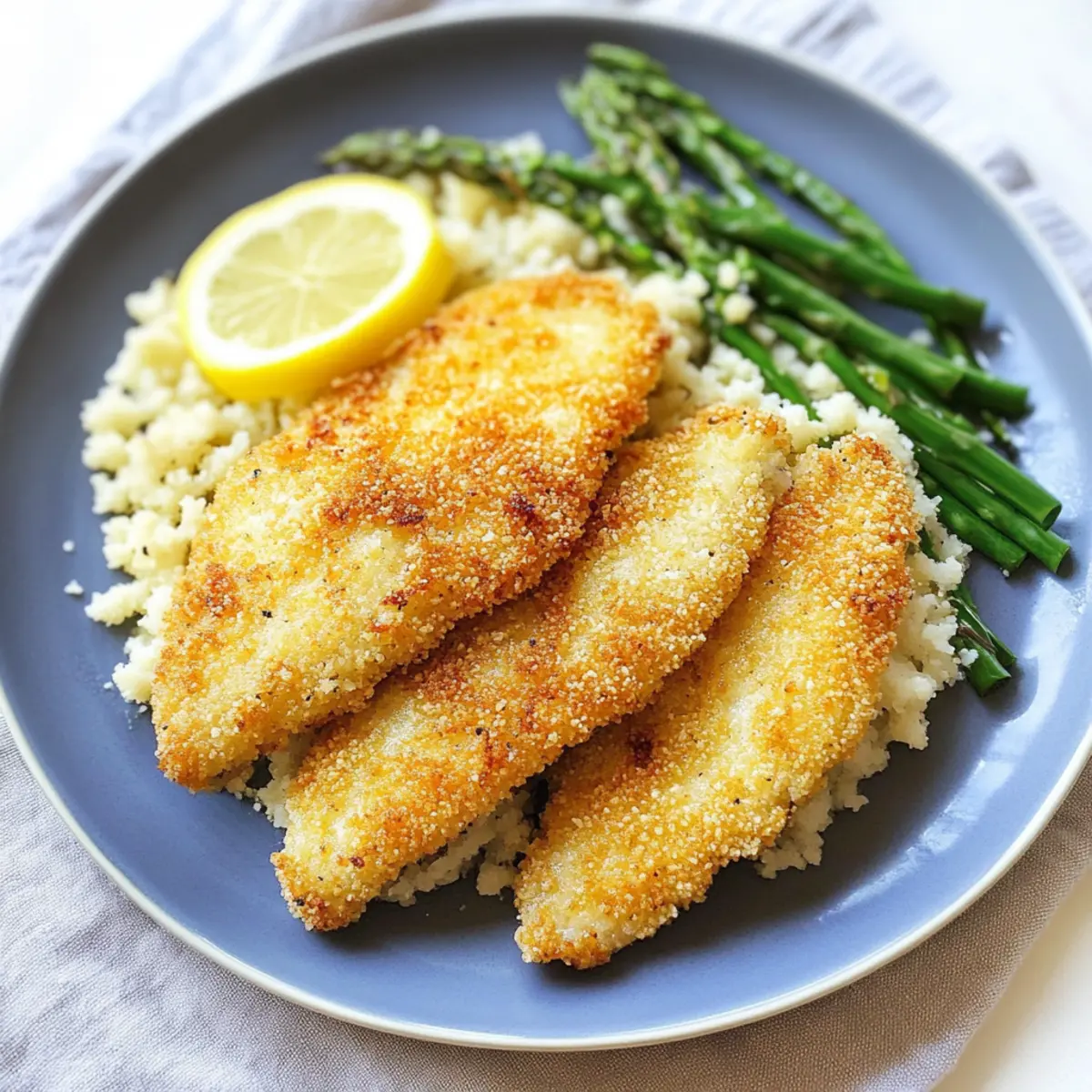 Simple Panko Crusted Tilapia