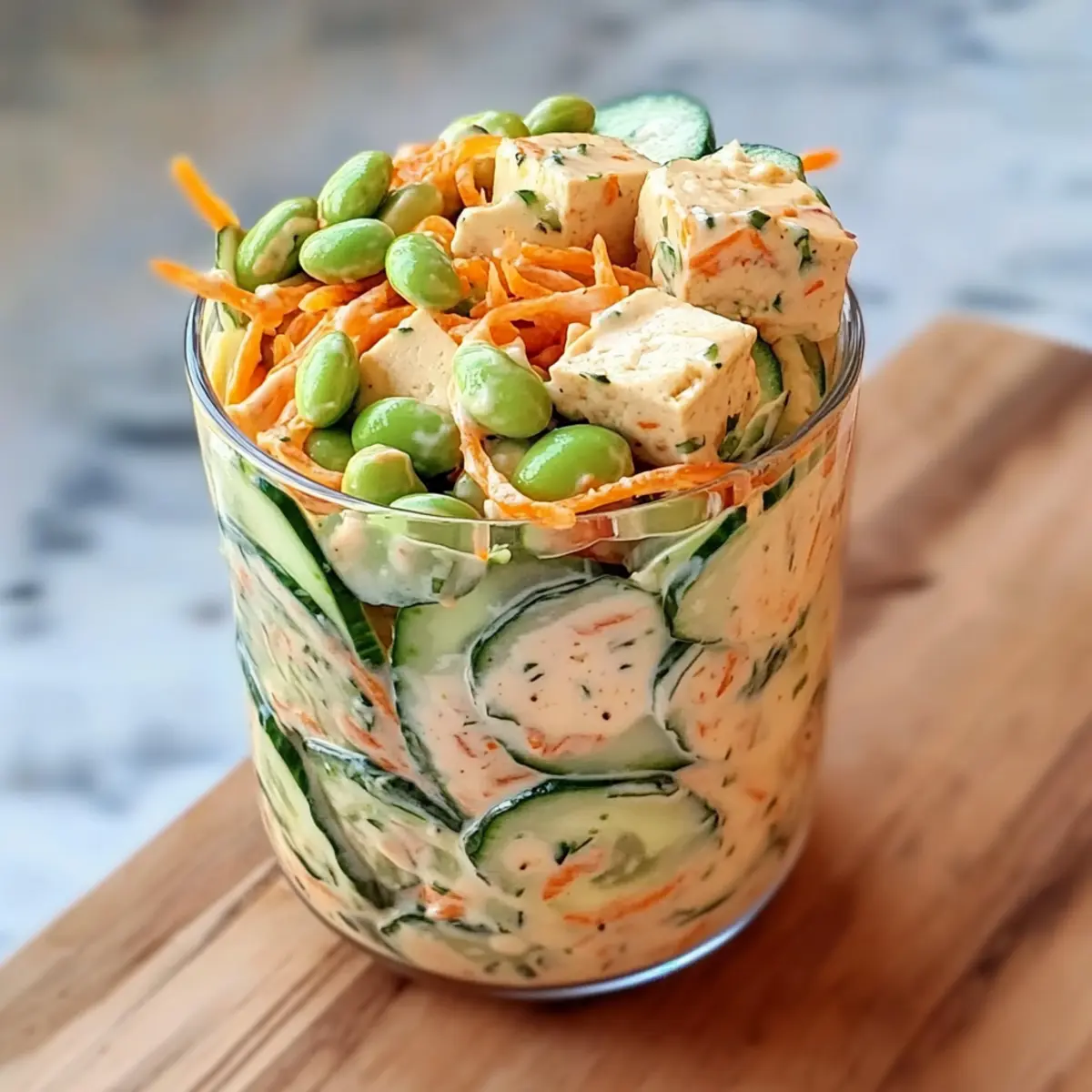 Asian Cucumber Salad Bowl