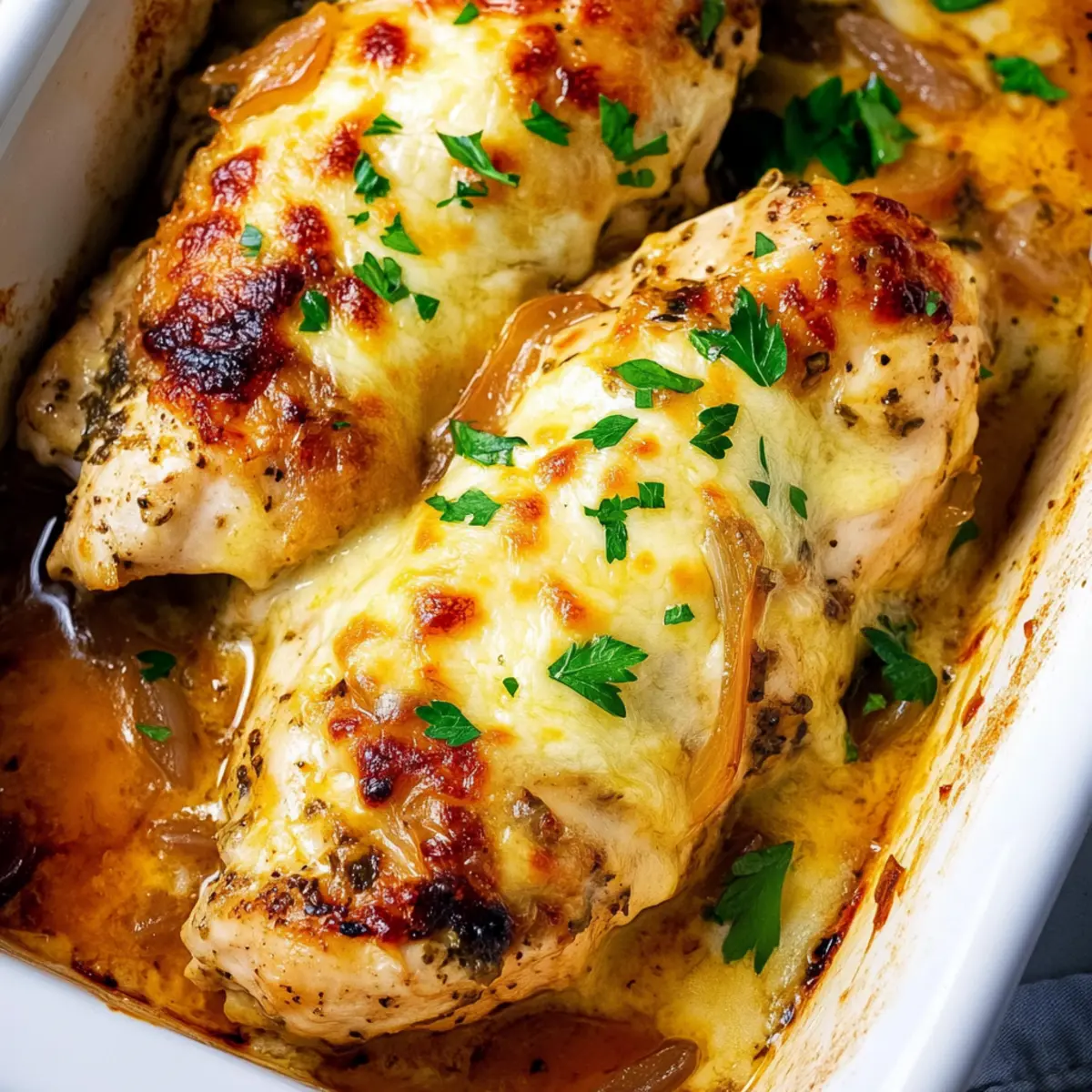 Cheesy French Onion Chicken