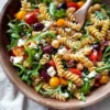 Greek Chickpea Pasta Salad