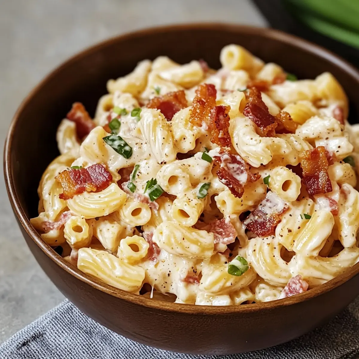 Bacon Cheddar Ranch Pasta Salad