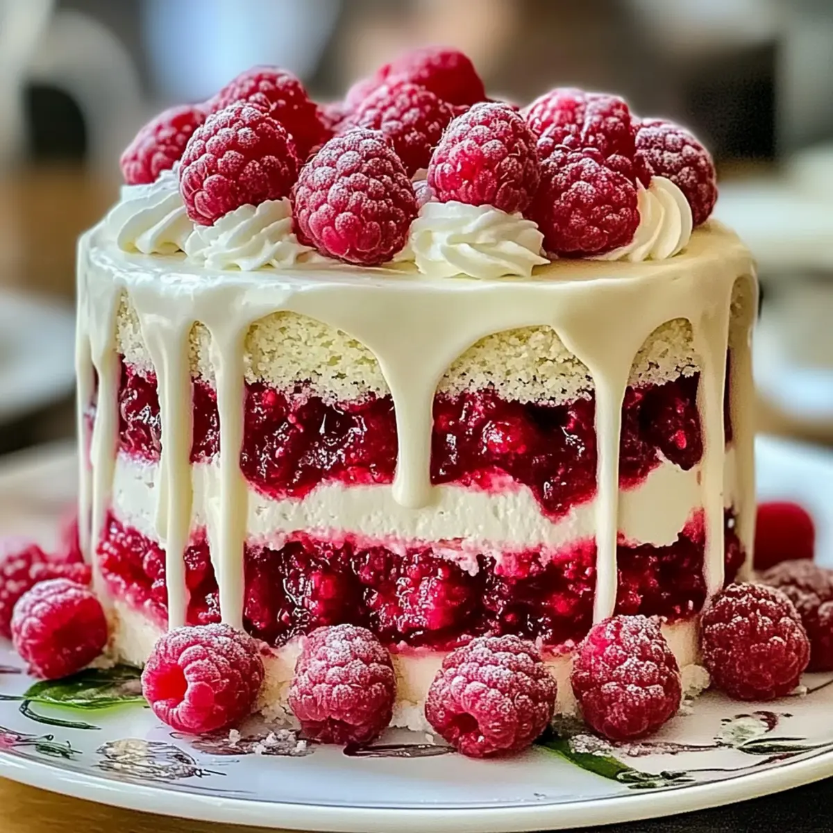 White Chocolate Raspberry Dream Cake