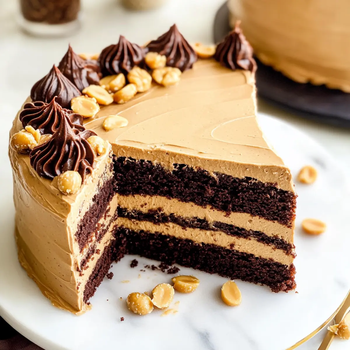 Peanut Butter Chocolate Cake