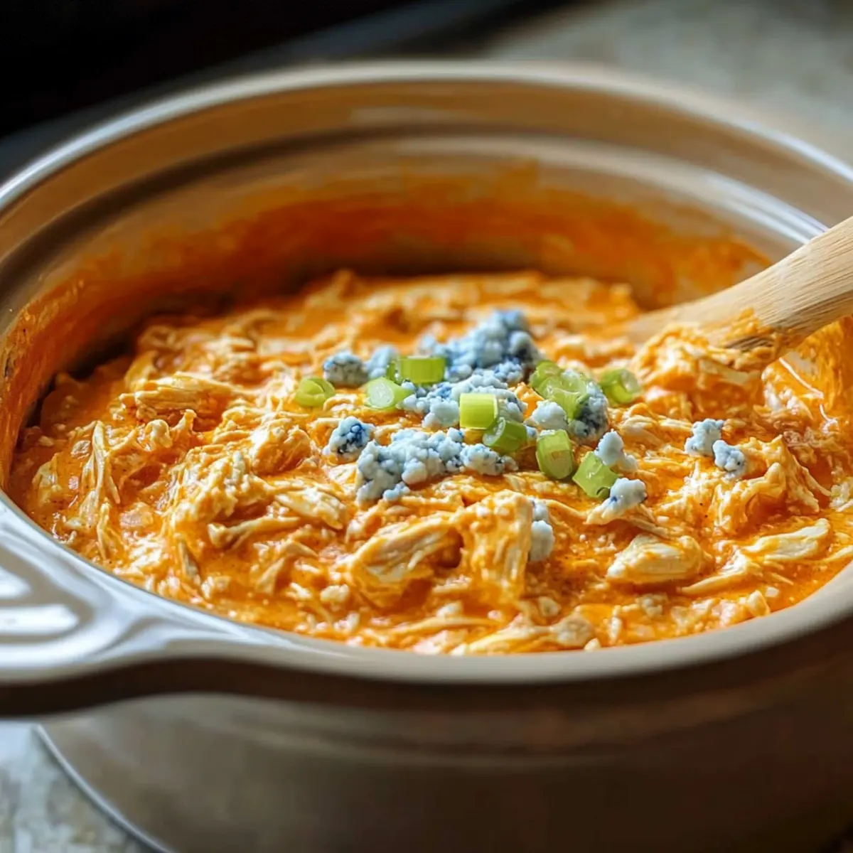 Creamy Buffalo Chicken Dip