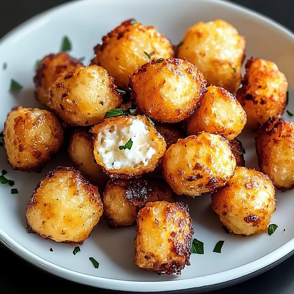 Two Ingredient Cottage Cheese Tots