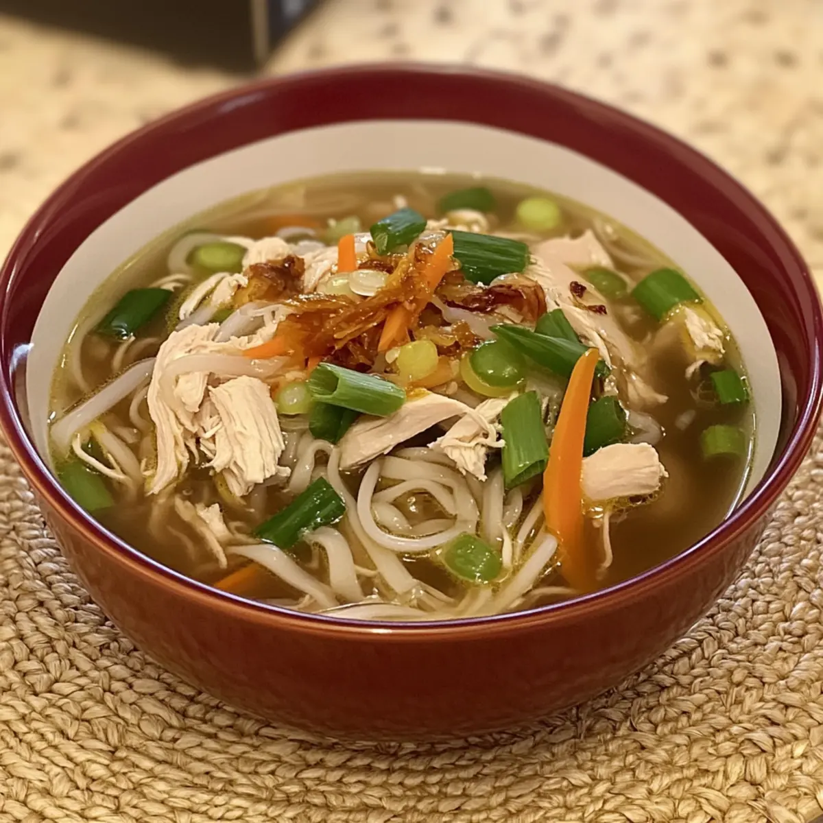 Scallion Chicken Noodle Soup