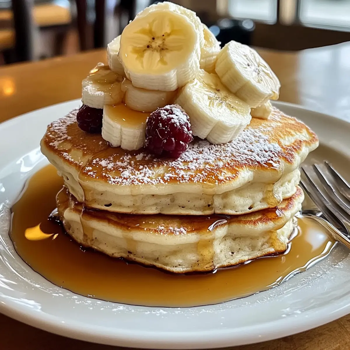 Sweet Coconut Cream Pancakes