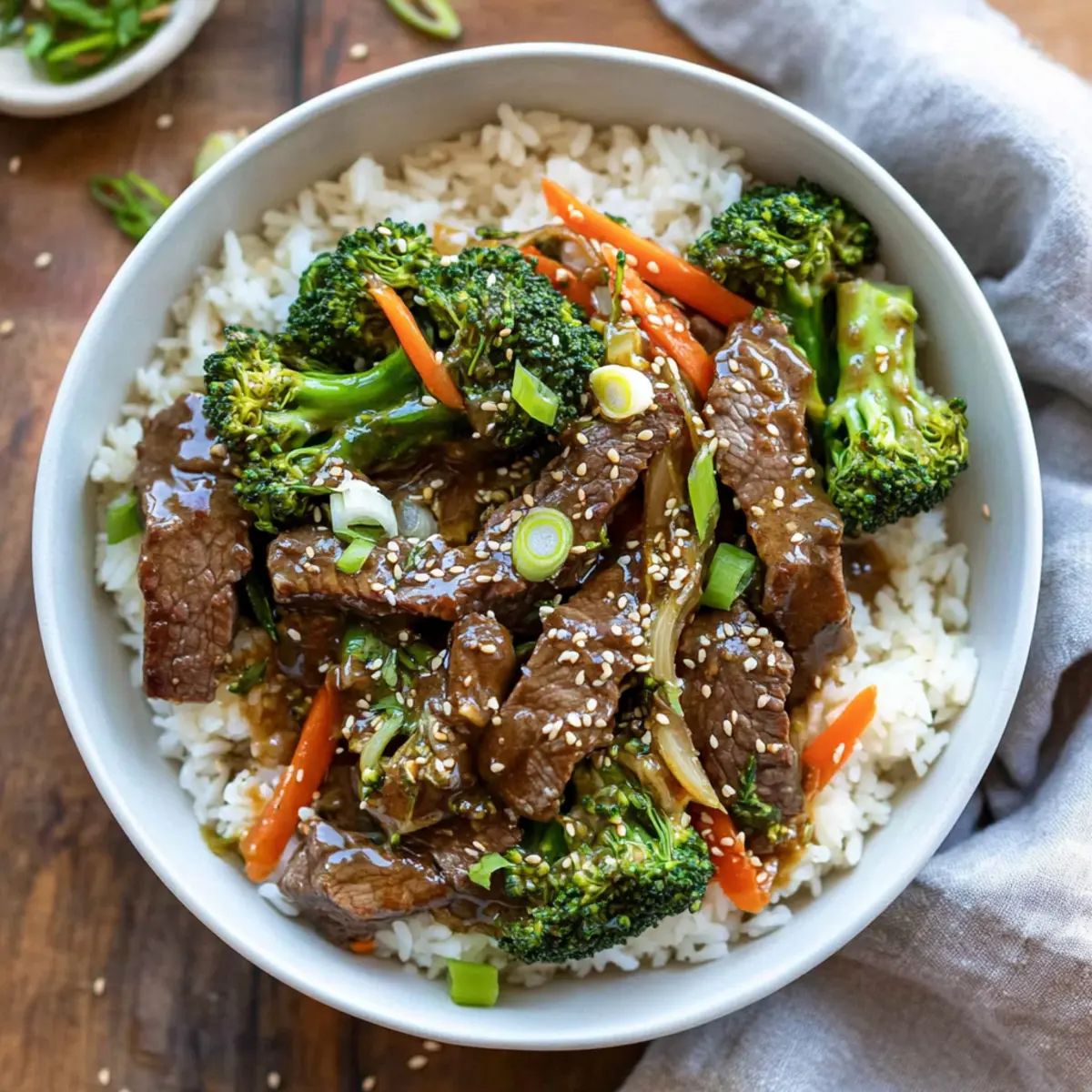 Ginger Beef & Broccoli Bowls