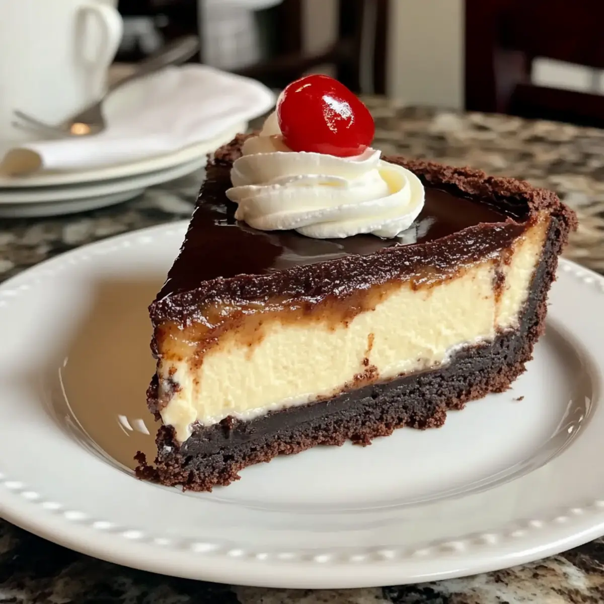 Hot Fudge Brownie Cheesecake