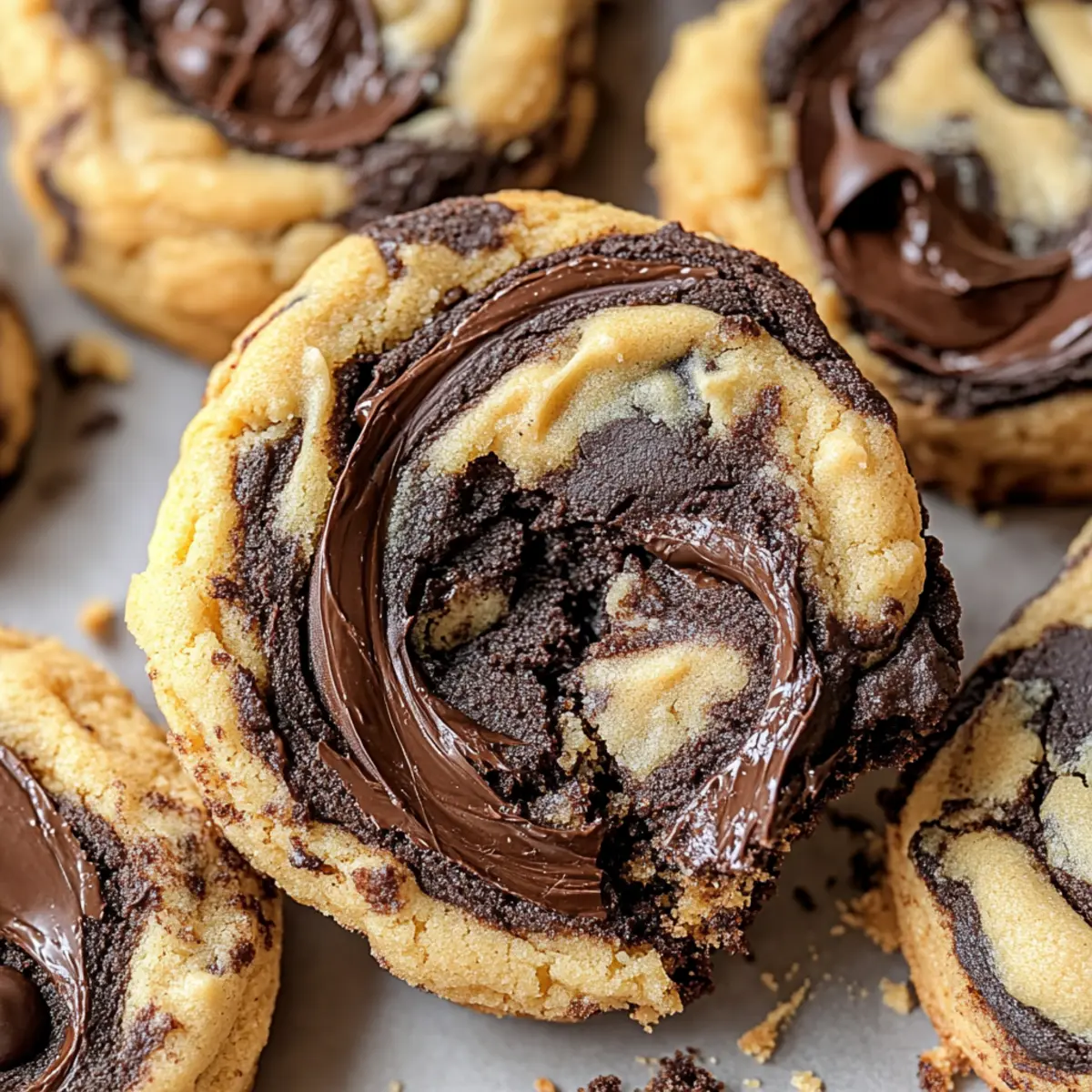Peanut Butter Brownie Swirl Cookies