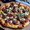 Hot Sausage Feta Honey Pizza
