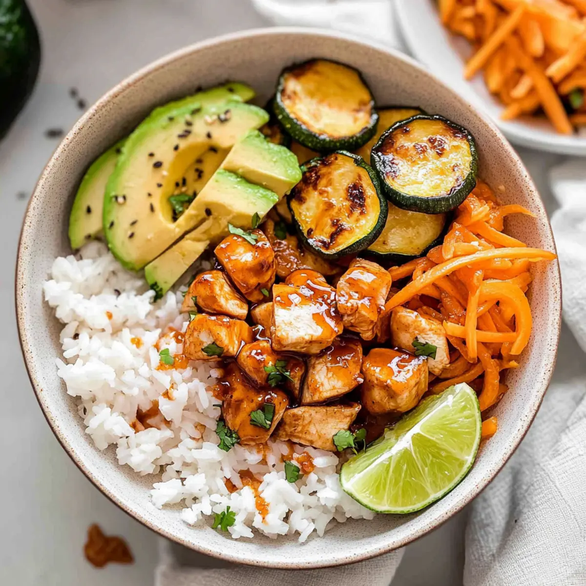 Hot Honey Chicken Bowls
