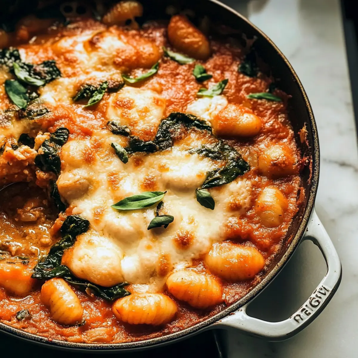 Three Cheese Baked Gnocchi