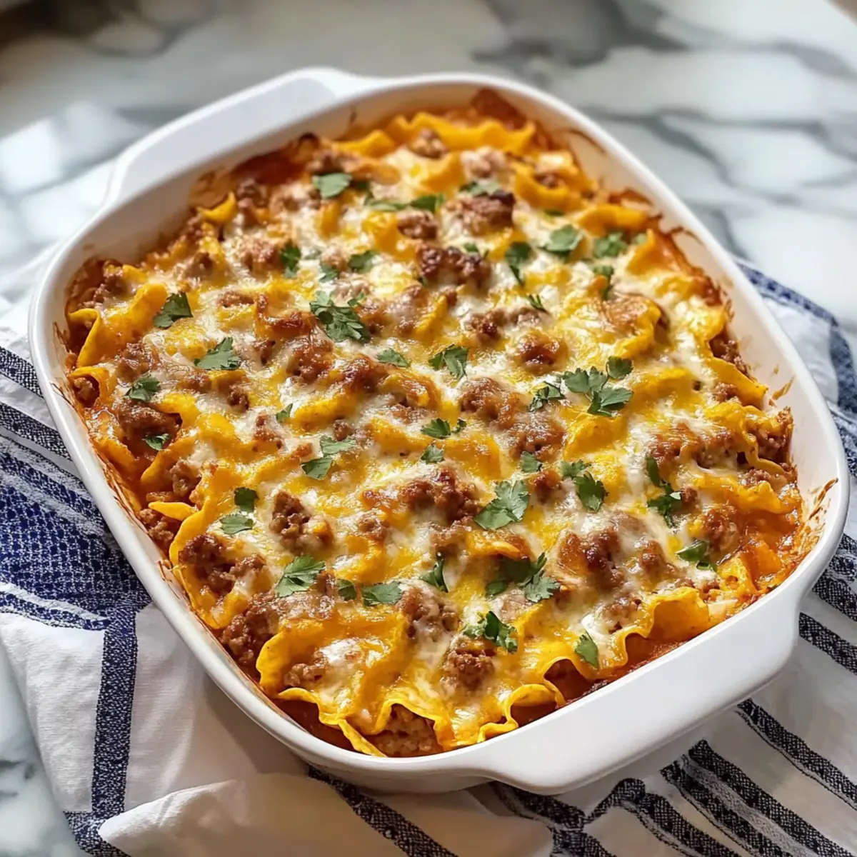 Southwest Tortilla Breakfast Casserole