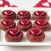 Red Velvet Blossom Cookies