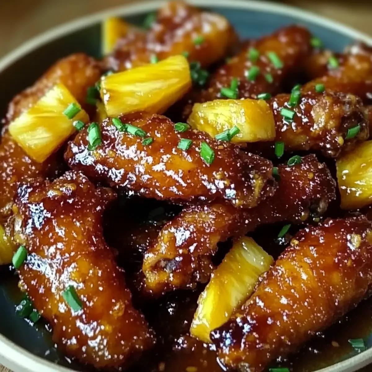 Brown Sugar Pineapple Wings