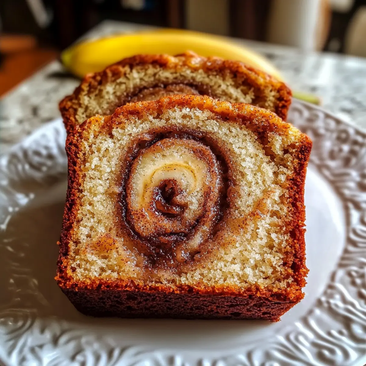 Cinnamon Swirl Banana Bread
