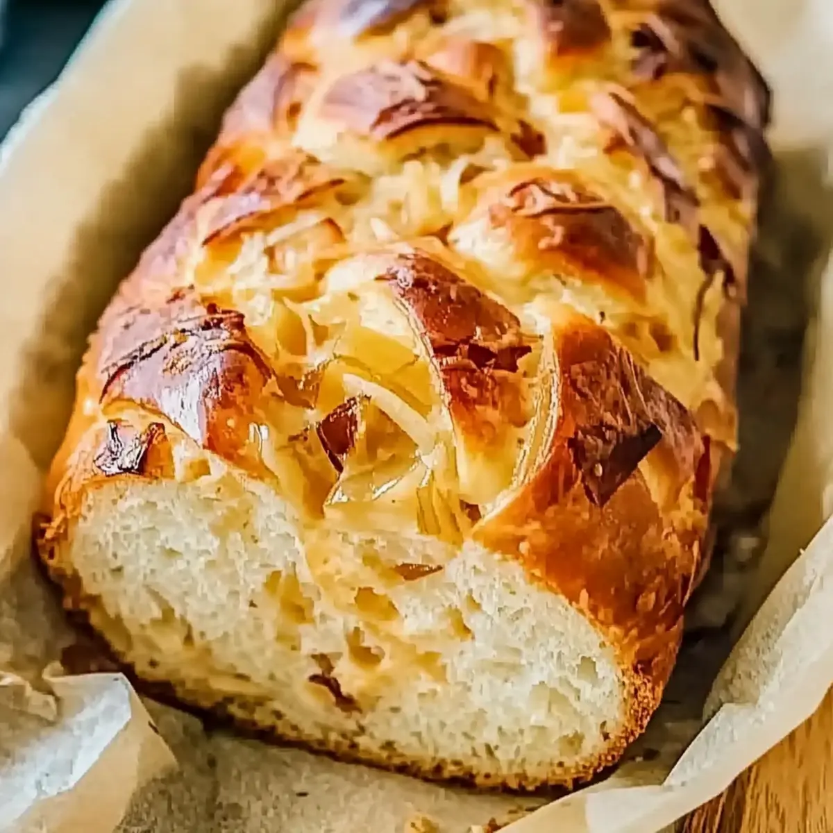 Caramelized Onion Cheddar Bread
