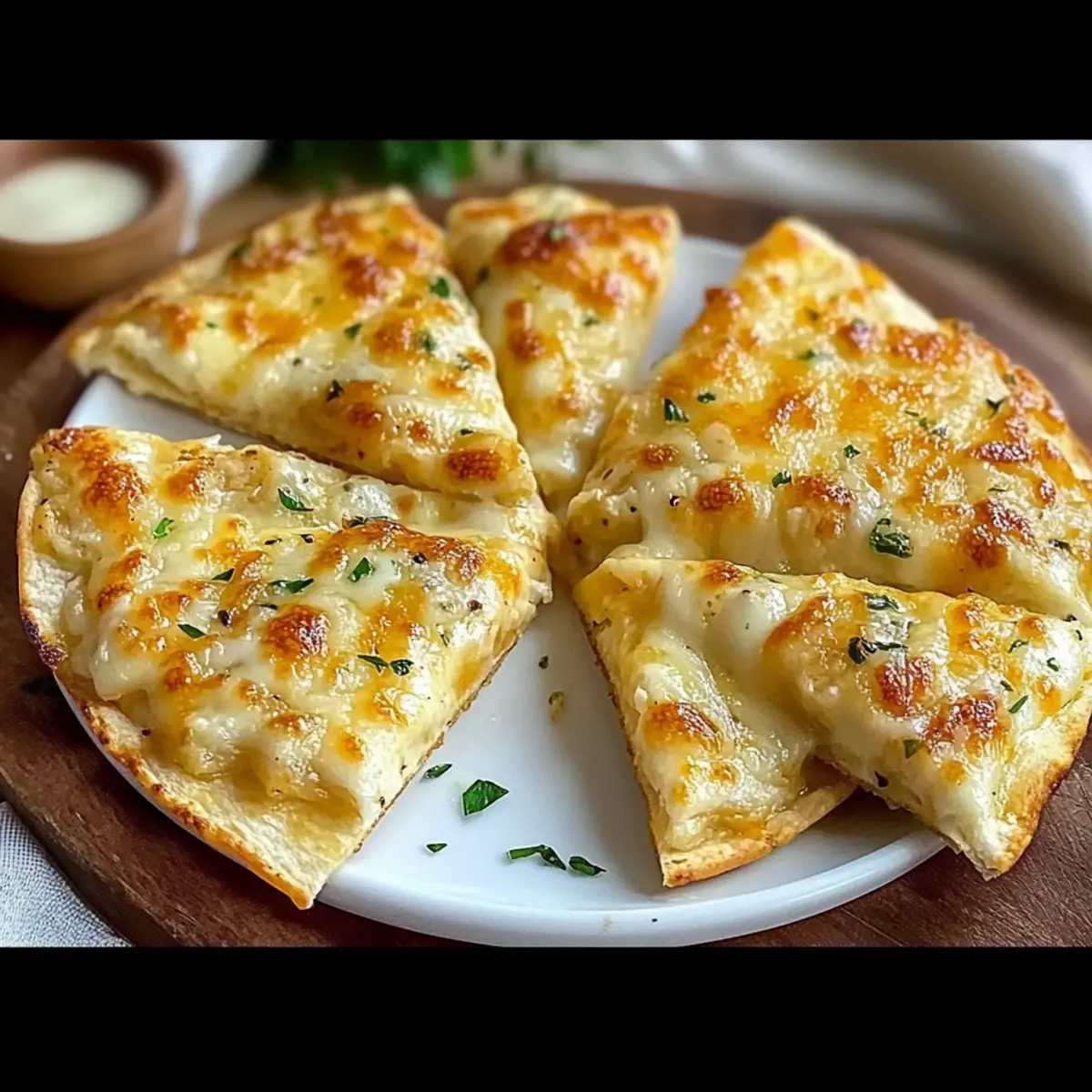 Crispy Air Fryer Cheesy Tortilla Garlic Bread in Minutes 5 Air Fryer Cheesy Tortilla Garlic Bread