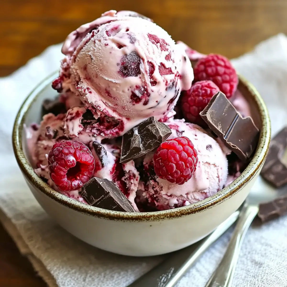 Raspberry Chunk Ice Cream