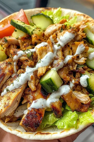 Loaded Chicken Shawarma Wrap
