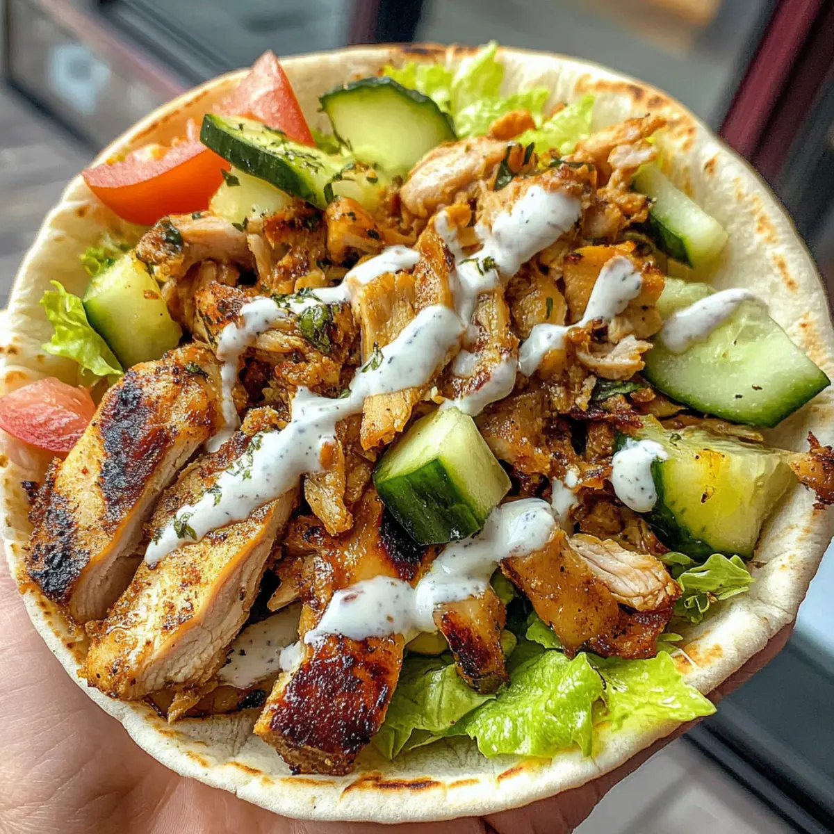 Loaded Chicken Shawarma Wrap