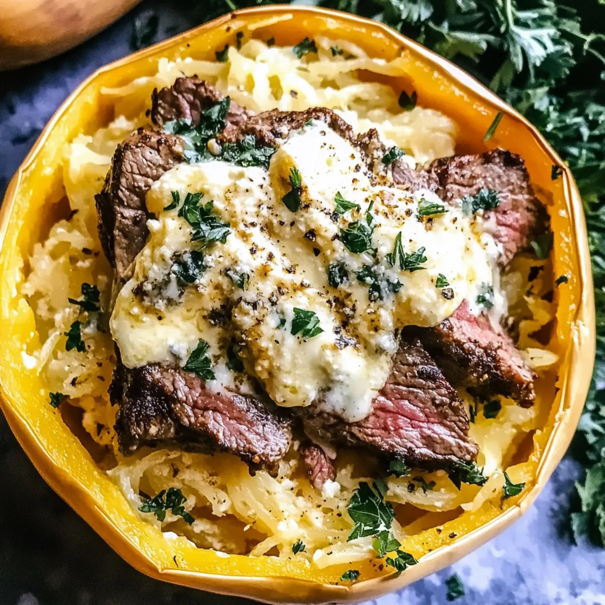 Savor Steak Gorgonzola Alfredo Spaghetti Squash Tonight 3 64ad8008 e5d3 4525 b870 15cc30b9f2e3bl udeemi