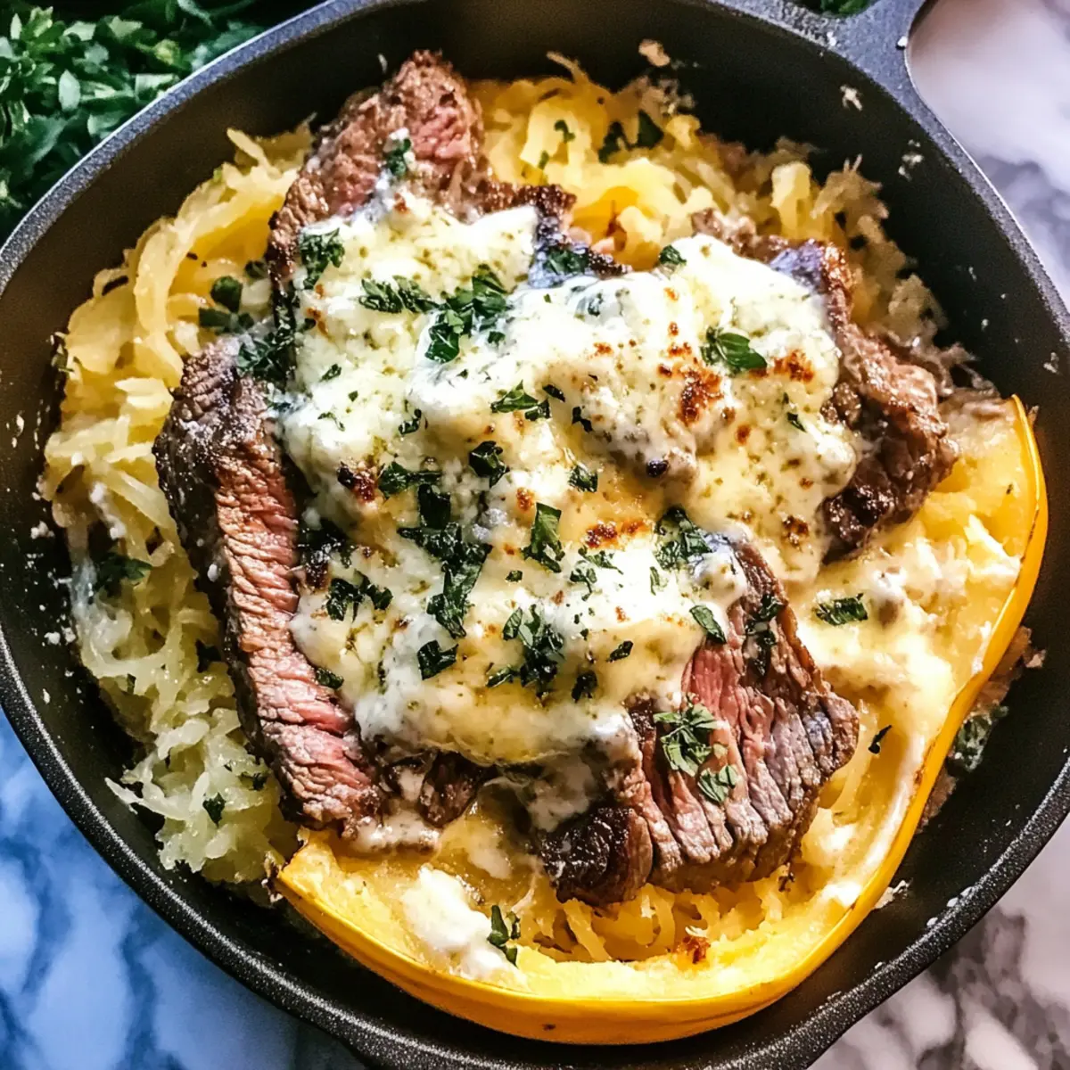 Savor Steak Gorgonzola Alfredo Spaghetti Squash Tonight 2 64ad8008 e5d3 4525 b870 15cc30b9f2e3tr vp89tz