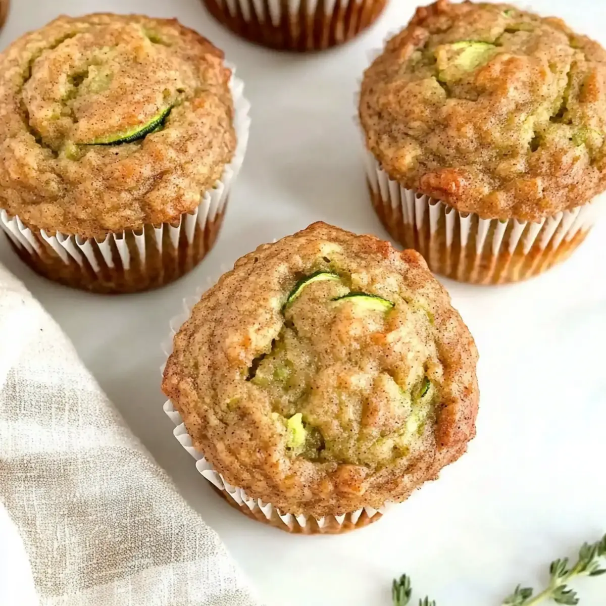 Quick Cinnamon Zucchini Muffins
