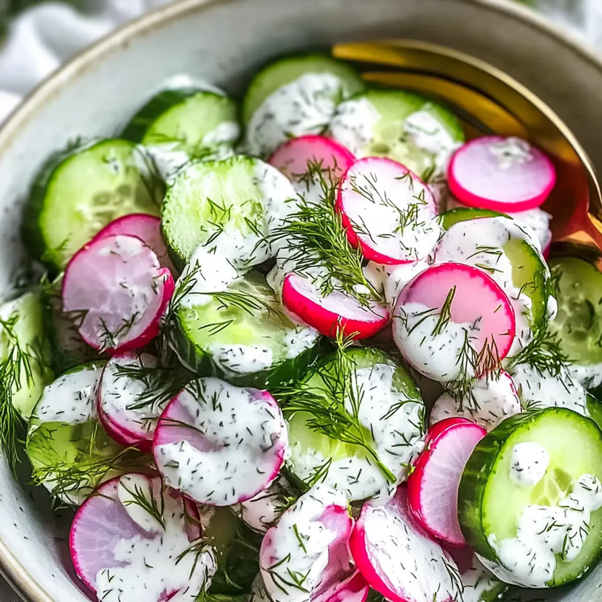 Crunchy Cucumber Radish Salad