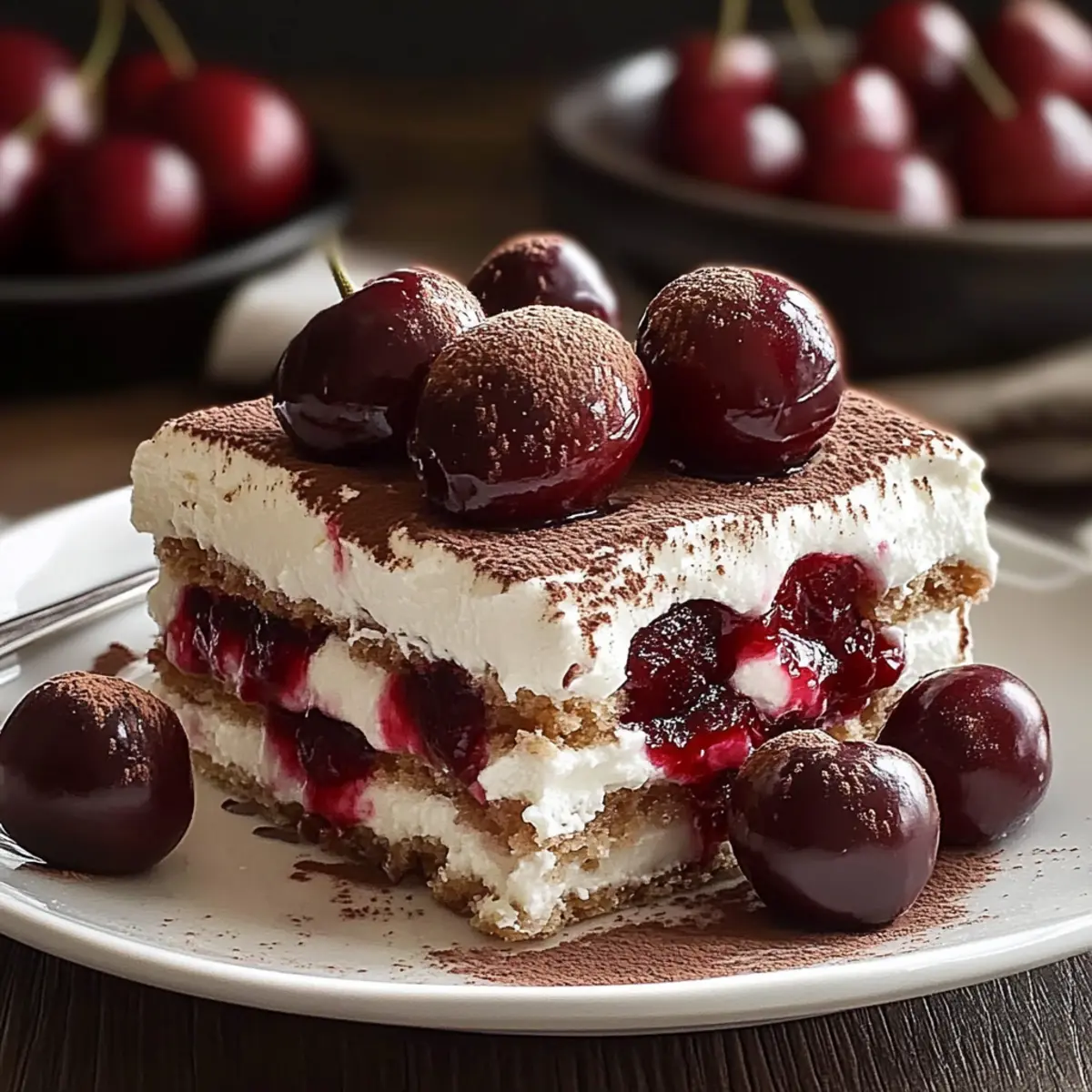 Cherry Amaretto Tiramisu Recipe