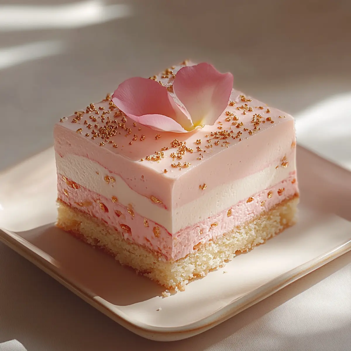 Vanilla Bean & Rose Entremet Cake