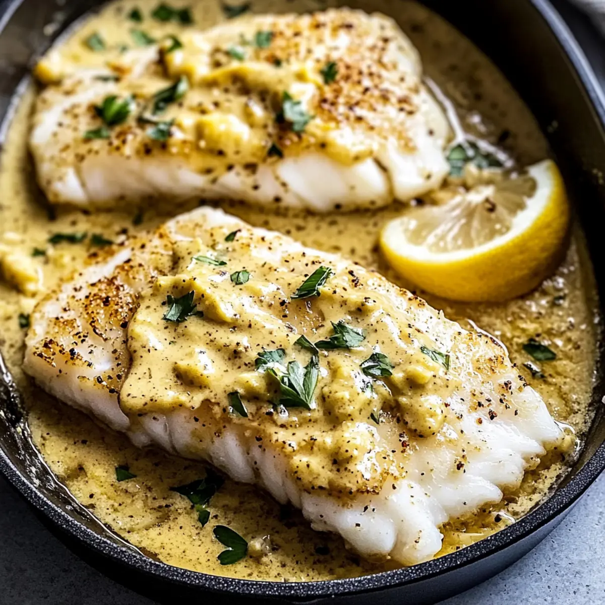 Baked Cod with Mustard Sauce: Quick, Delicious, and Light 5 Baked Cod with Mustard Sauce