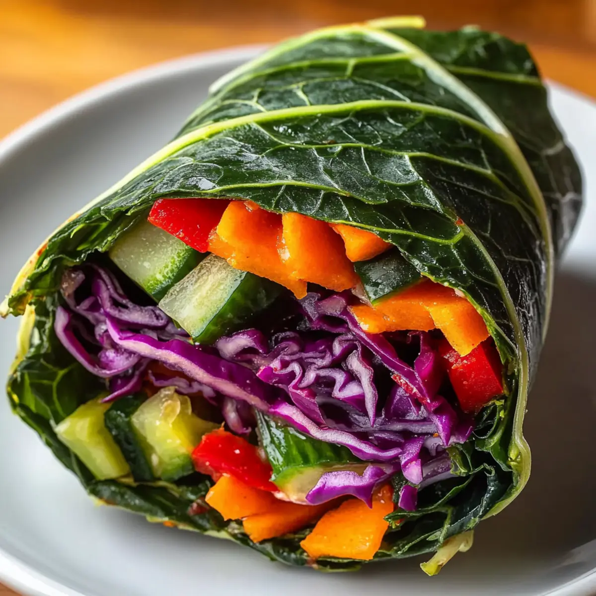 Rainbow Collard Green Wrap