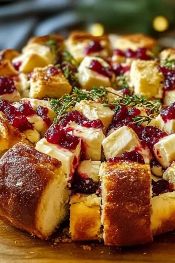 Cranberry and Brie Pull-Apart Bread