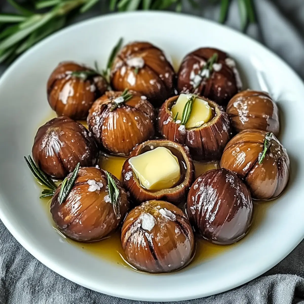 Cozy Roasted Chestnuts with Butter and Rosemary Bliss 5 Roasted Chestnuts with Butter and Rosemary