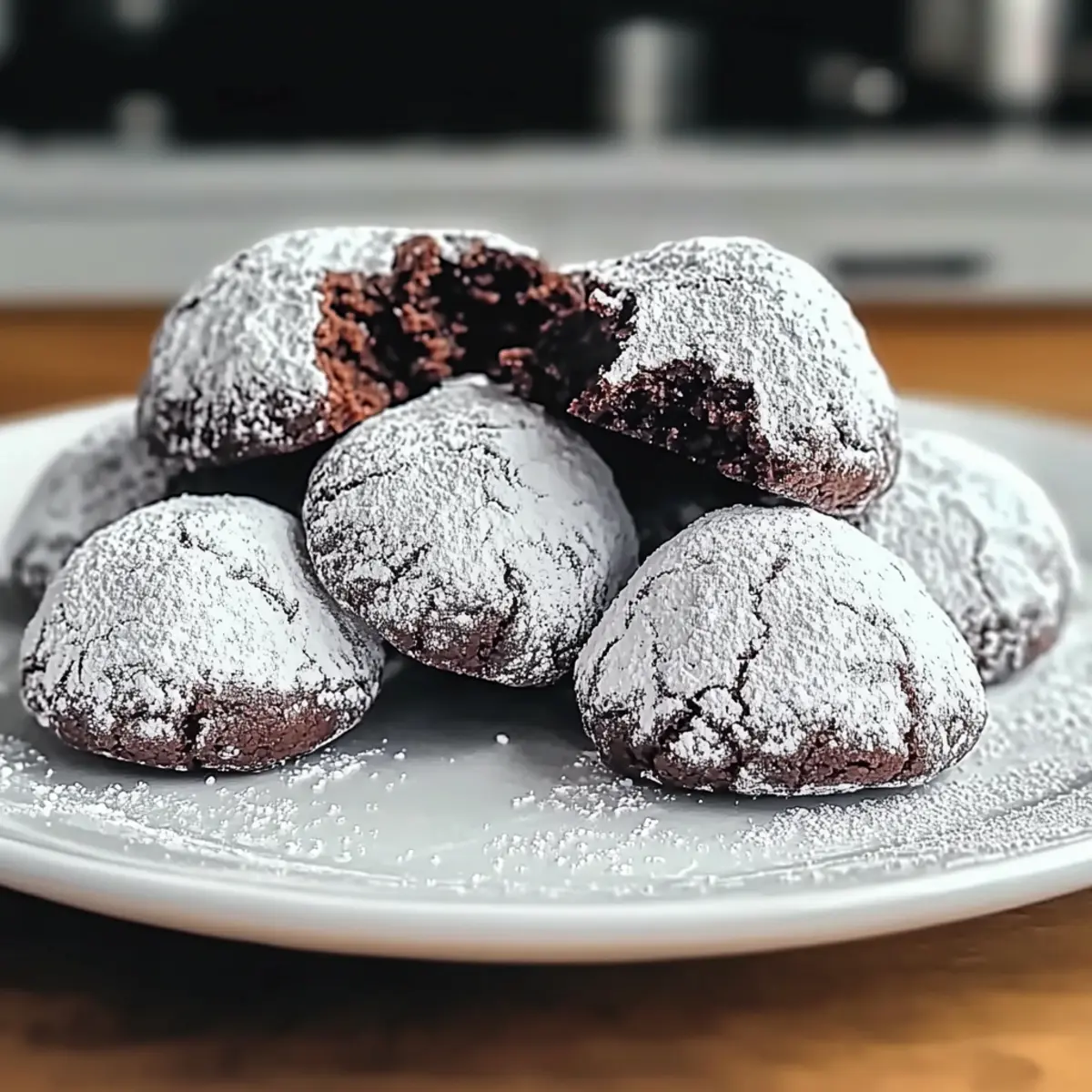 Chocolate Snowball Cookies
