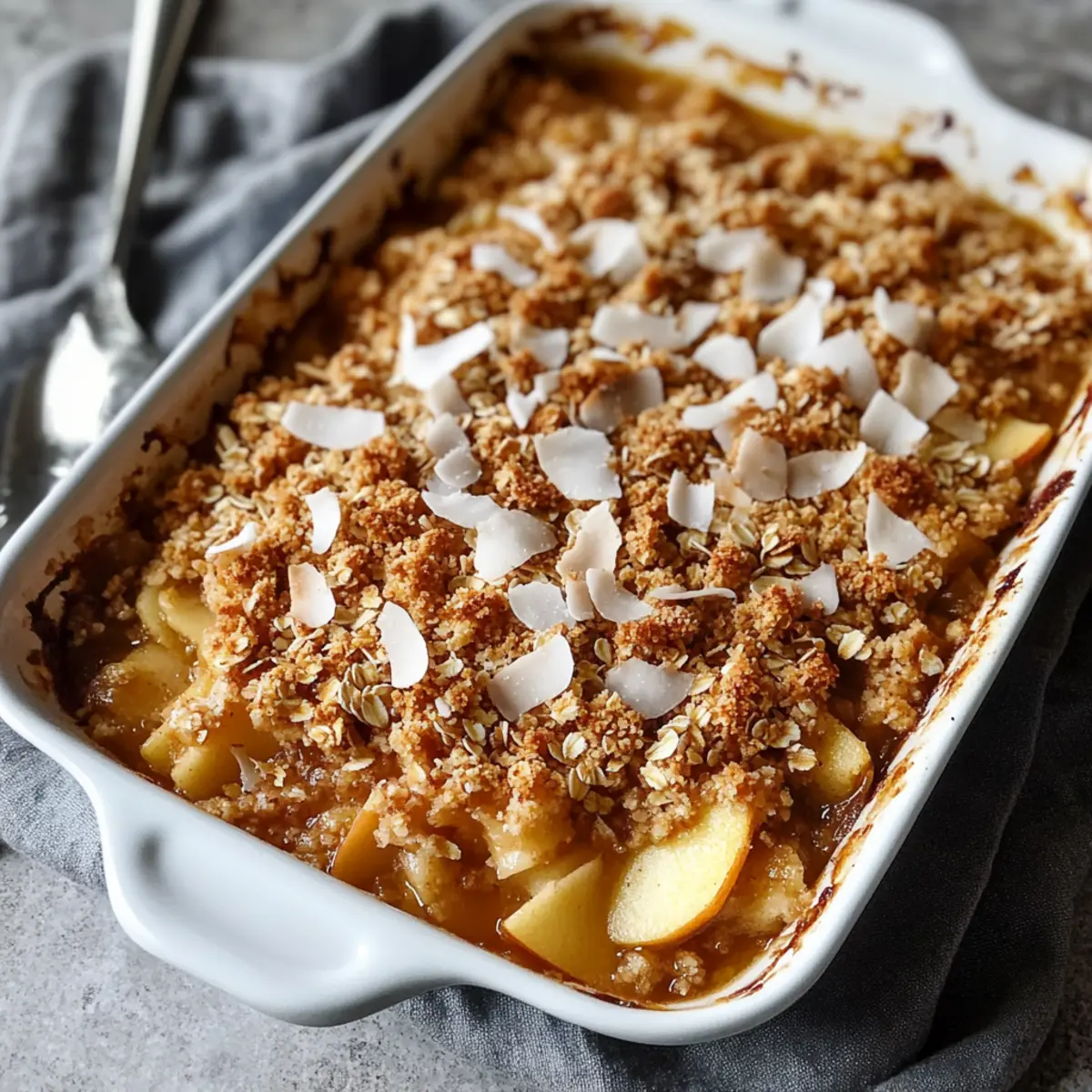 Apple Crisp with Coconut Topping