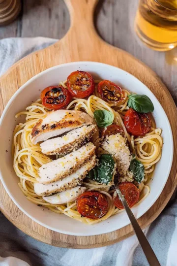 Garlic Parmesan Chicken Pasta