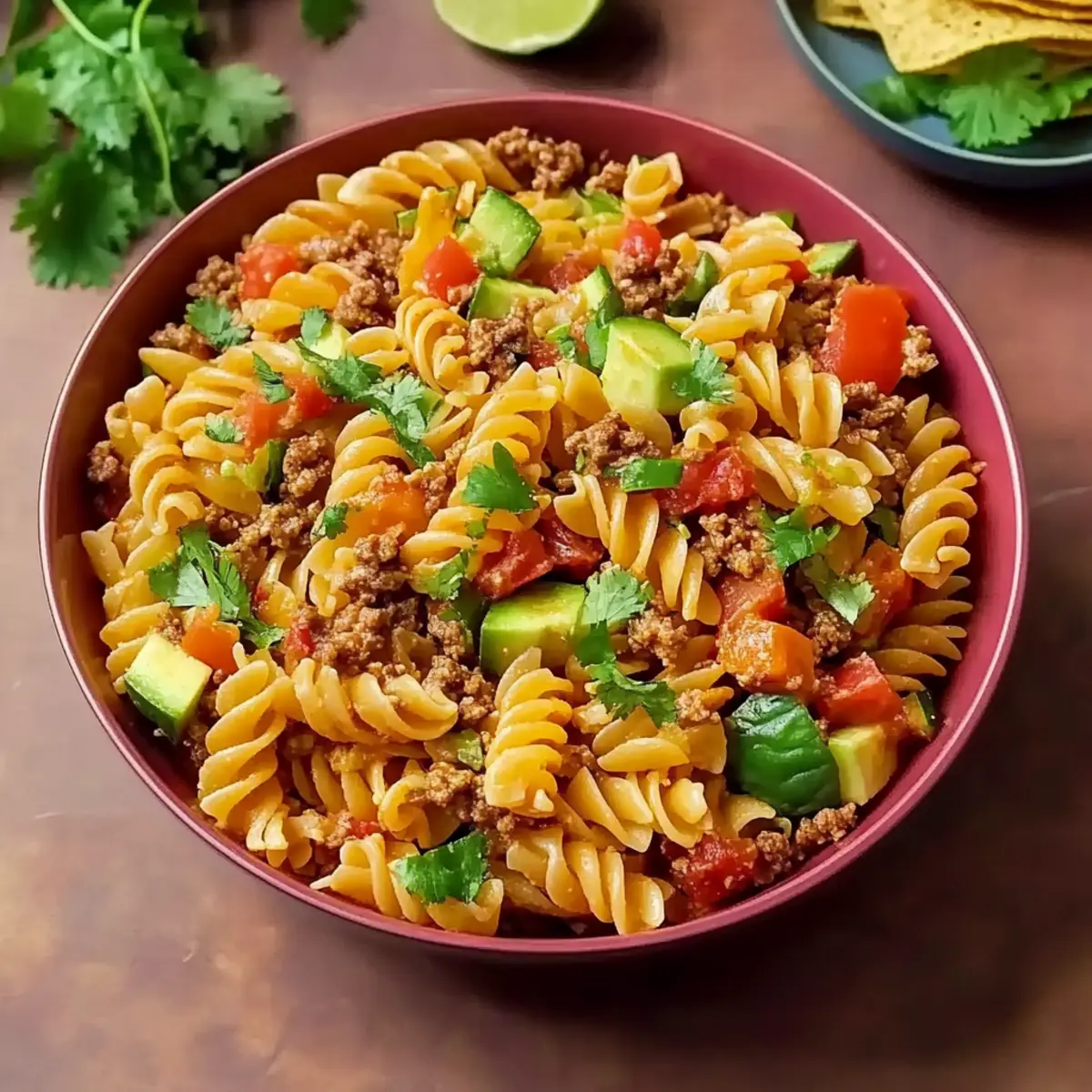 Quick Taco Pasta Salad