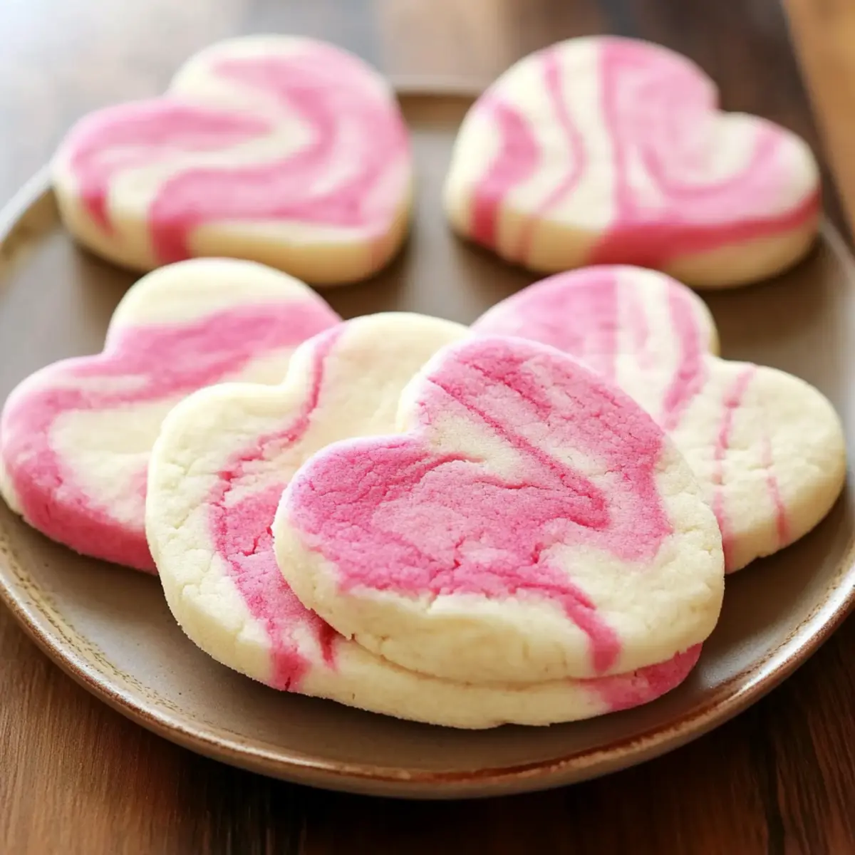 Marbled Pink Valentine’s Day Sugar Cookies