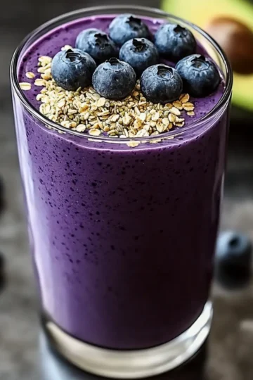 Blueberry Avocado Smoothie
