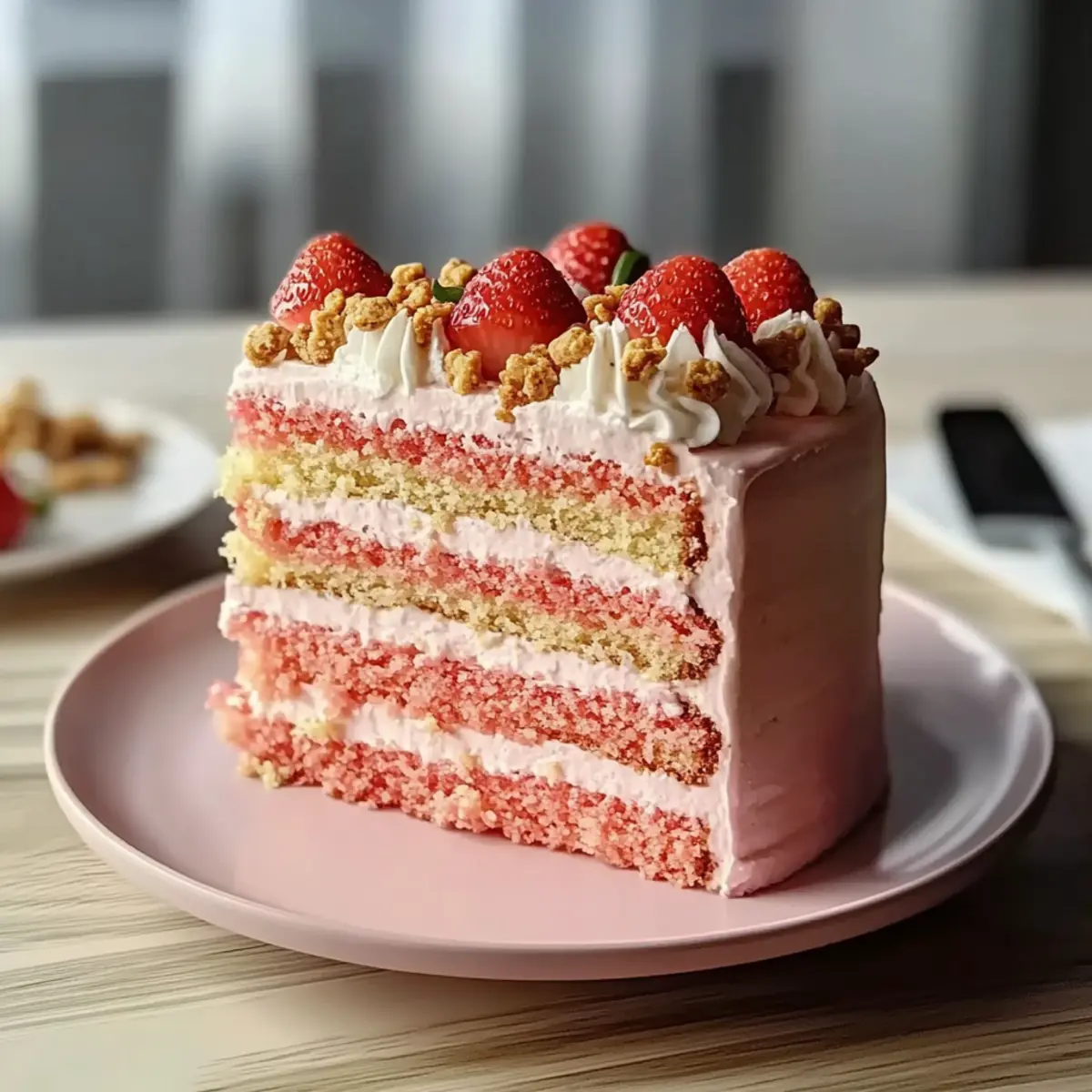 Strawberry Crunch Cake